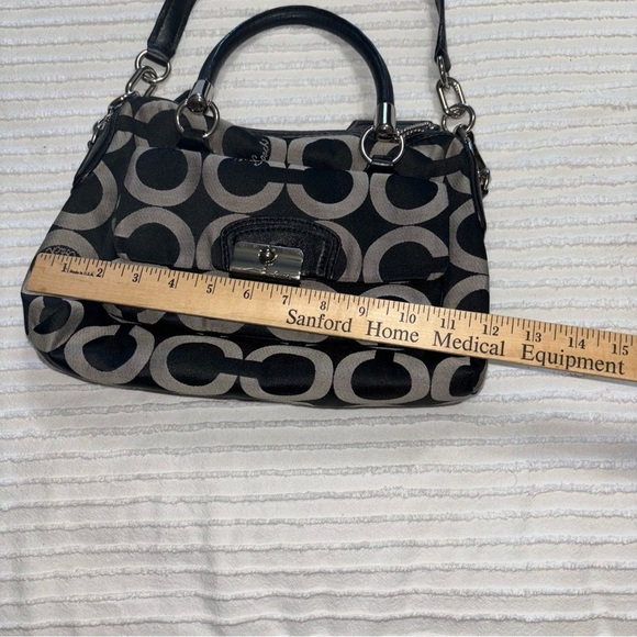 Coach Kristin Purse Graphic Jacquard Shoulder Bag‎ Opa Print Chain Link Bag Y2K - Picture 15 of 16